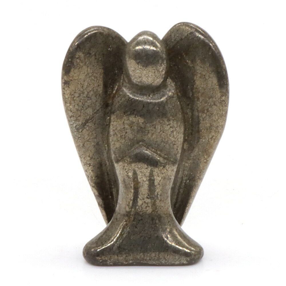 Hand Carved Pocket Guardian Angel Statue