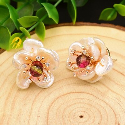 GLSEEVO Natural Pearl Natural Stone Fine Jewelry