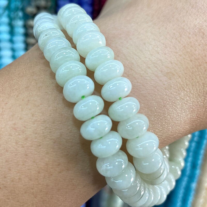 Rondelle Natural Stone Jades Agat Labradorite