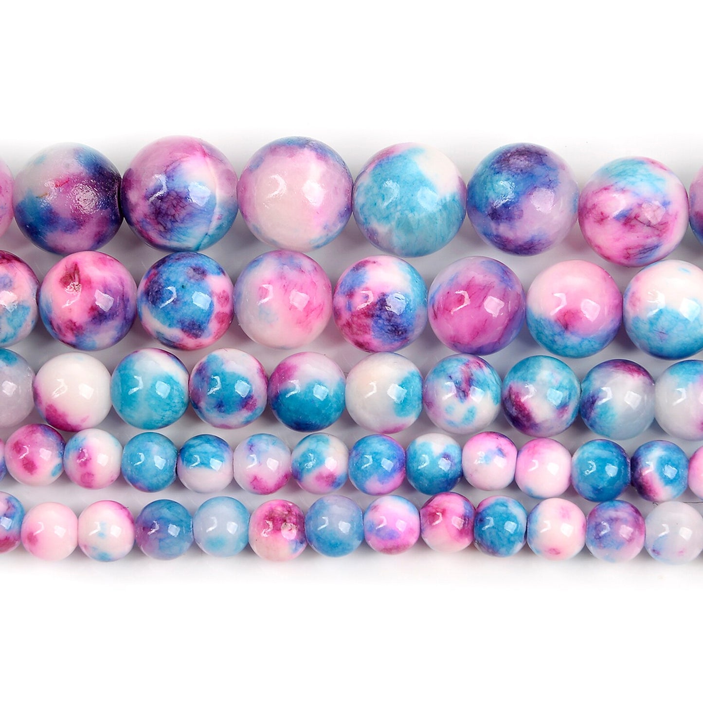 Purple Persian Jade Beads Round Loose Beads