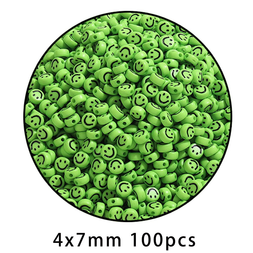 iYOE Mix Acrylic Smiley Beads Luminous Spacer Beads