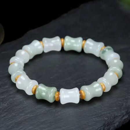 Natural Colorful Jade Charm Bracelet