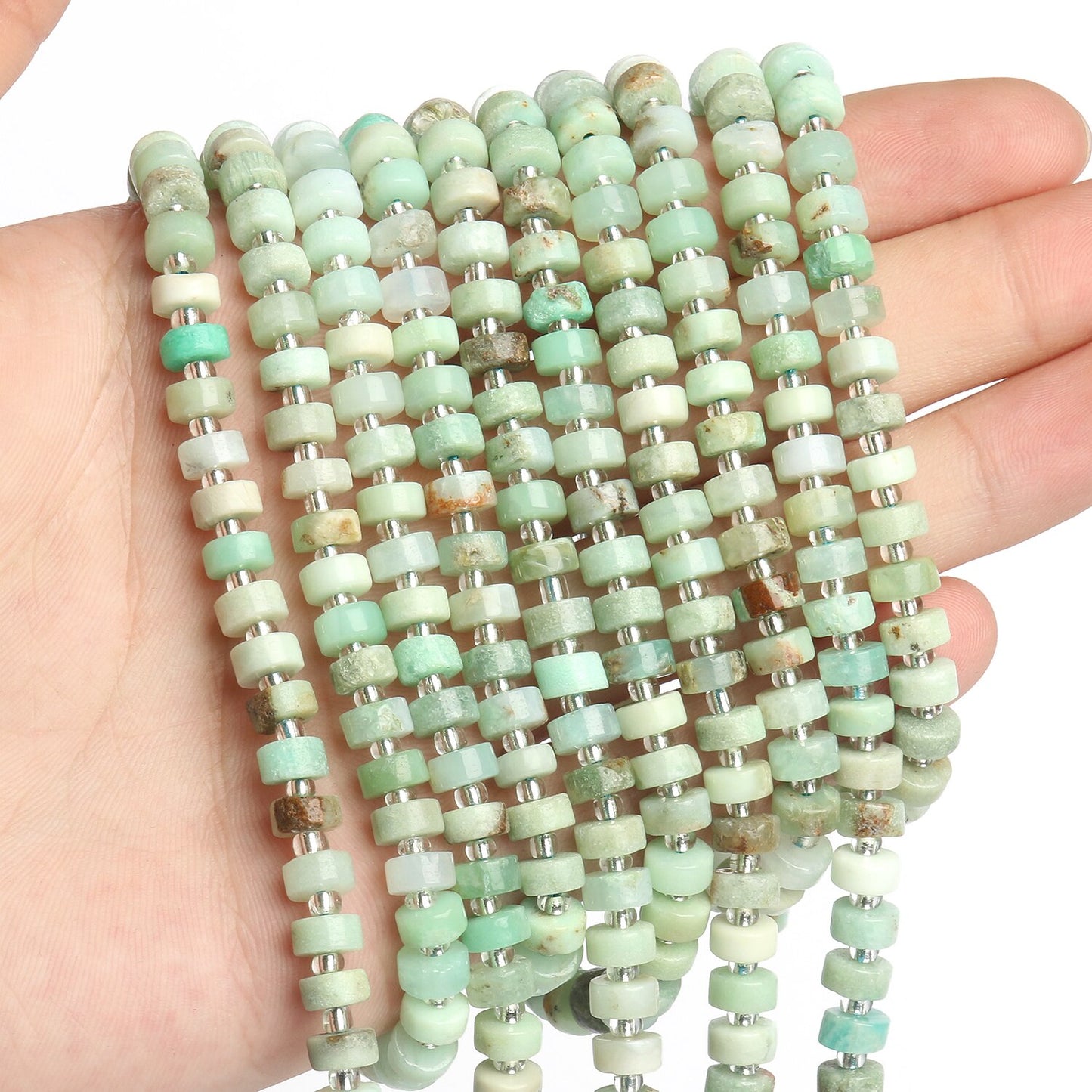 Apatite Lapis Lazuli Quartz Jade Rondelle Disc Beads
