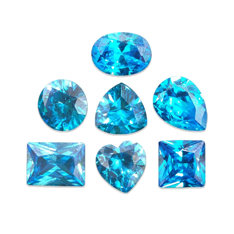 Natural Beryl Ceylon Blue Sapphire Gems Faceted Cut