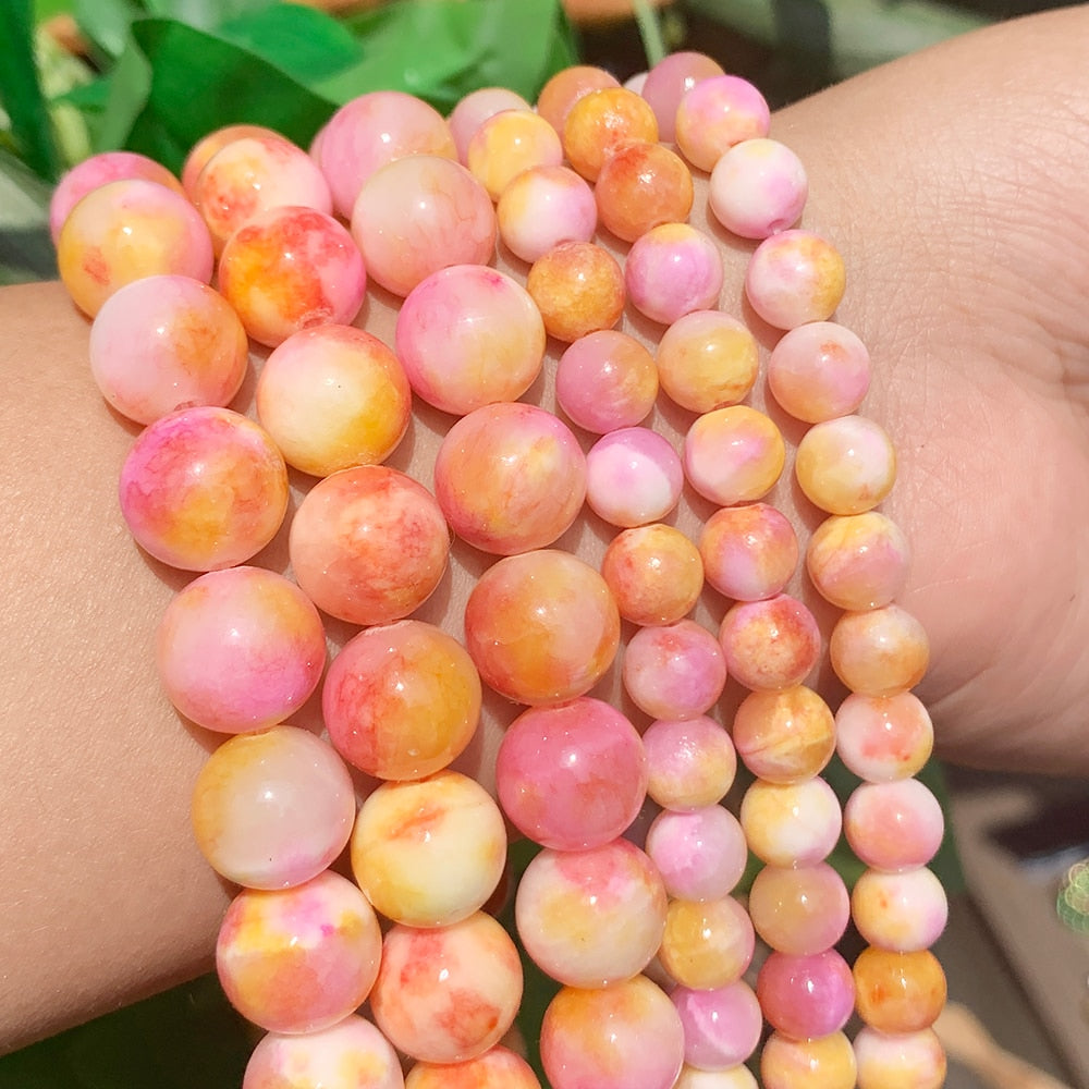 Natural Stone Tourmaline Pink Green Persian Jades