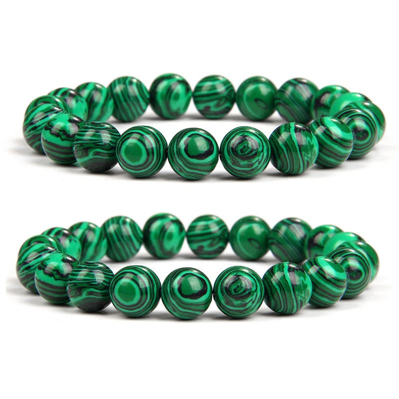 Malachite Bracelets for Natural Stone Beads