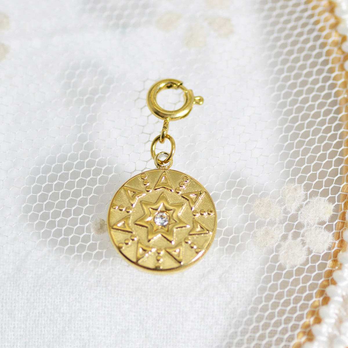 Star & Eye Natural Stone Charm Necklaces