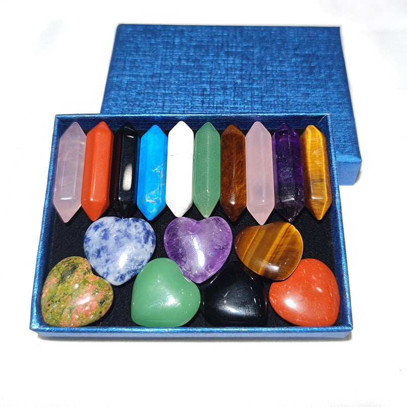 Crystal Chakra Wands Natural Quartz Stone Reiki
