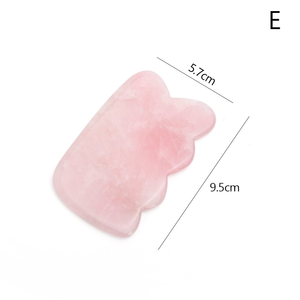 Natural Rose Quartz Jade Stone Gua Sha Massage