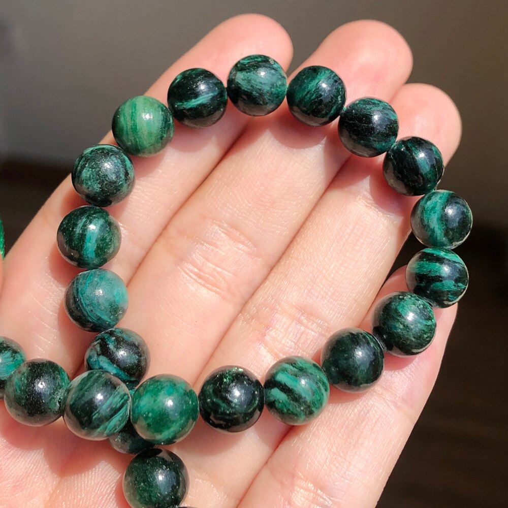 Natural Malachite Round Loose Stone Beads