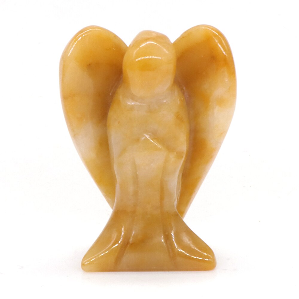 Hand Carved Pocket Guardian Angel Statue