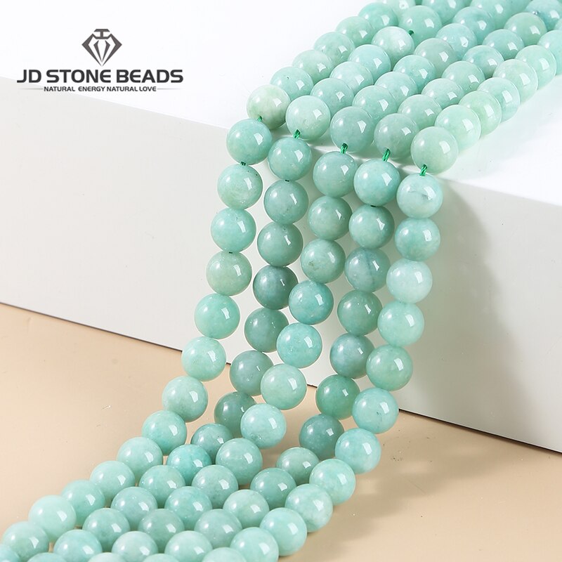 Natural Stone Burmese Green Jades Smooth