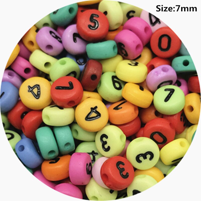 Letter Beads Oval Shape Mixed Alphabet