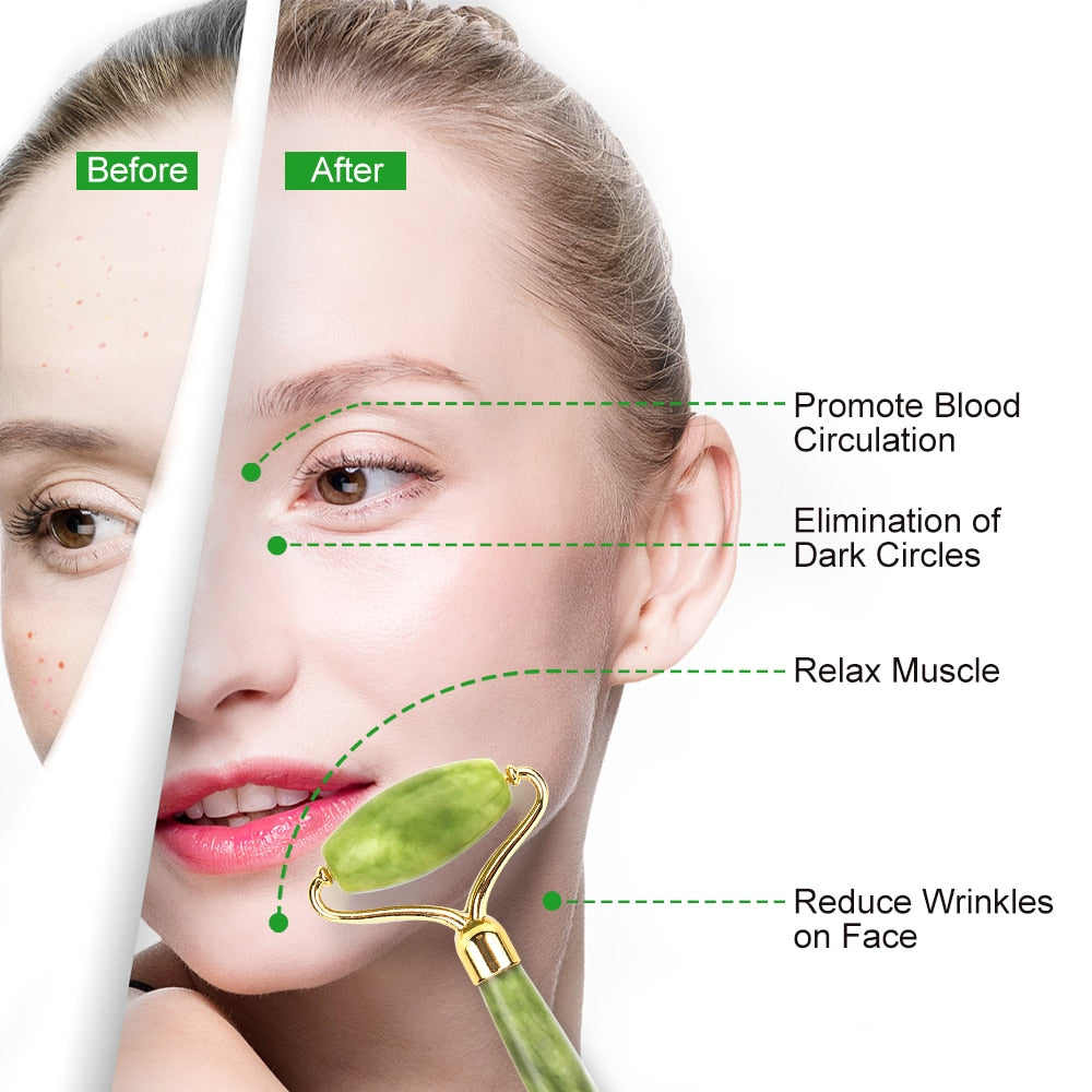 Face Massager Jade Roller for Face Lifting Tools