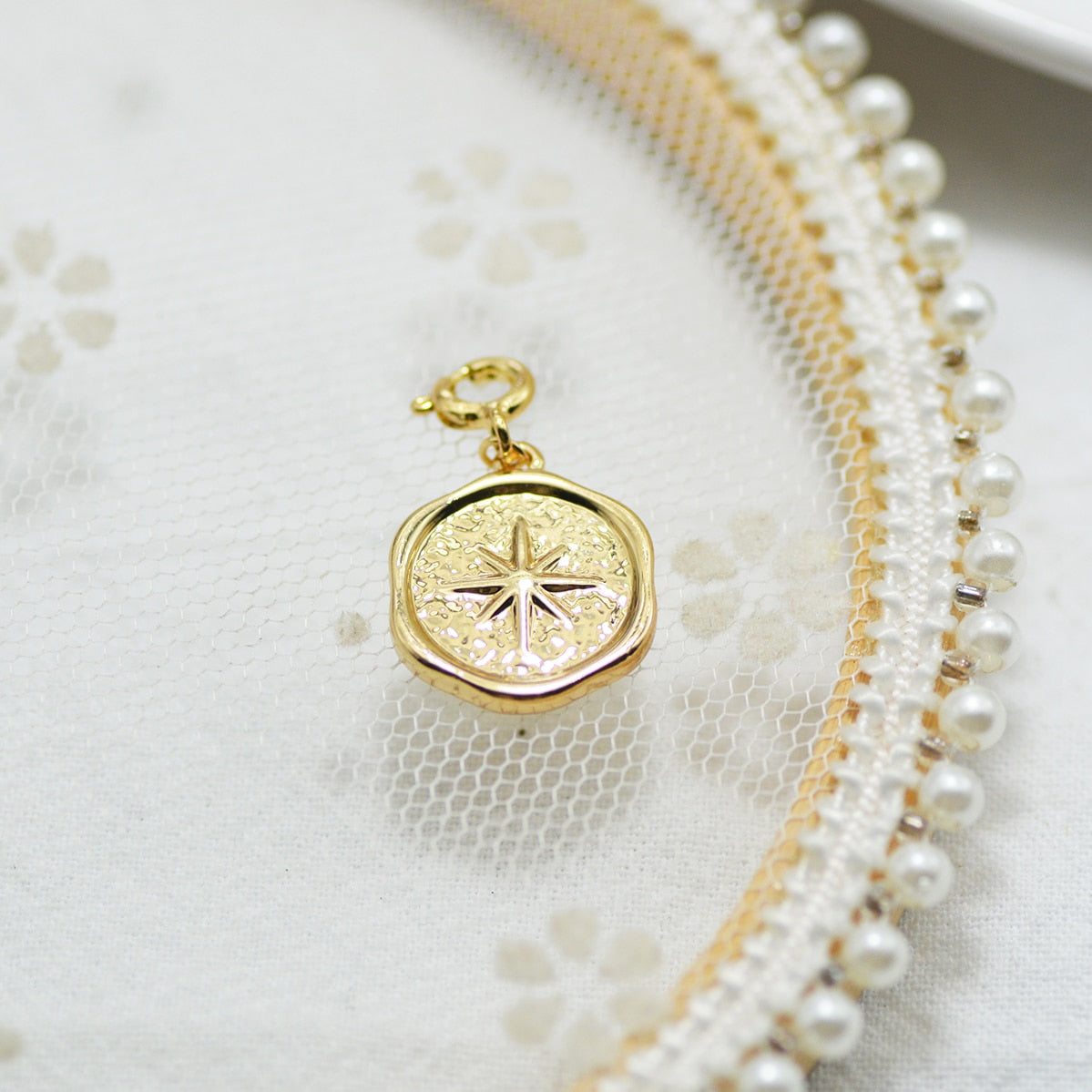 Star & Eye Natural Stone Charm Necklaces