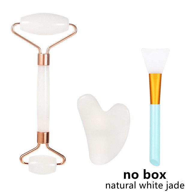Facial Massager Natural Jade Roller Massage Rose