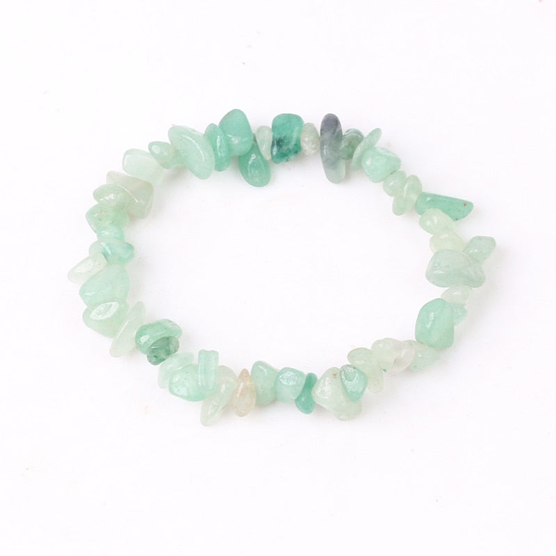 Irregular Natural Gem Stone Bracelet Stretch Chip Beads