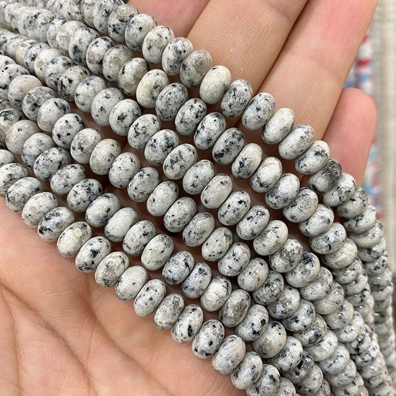 Rondelle Natural Stone Jades Agat Labradorite