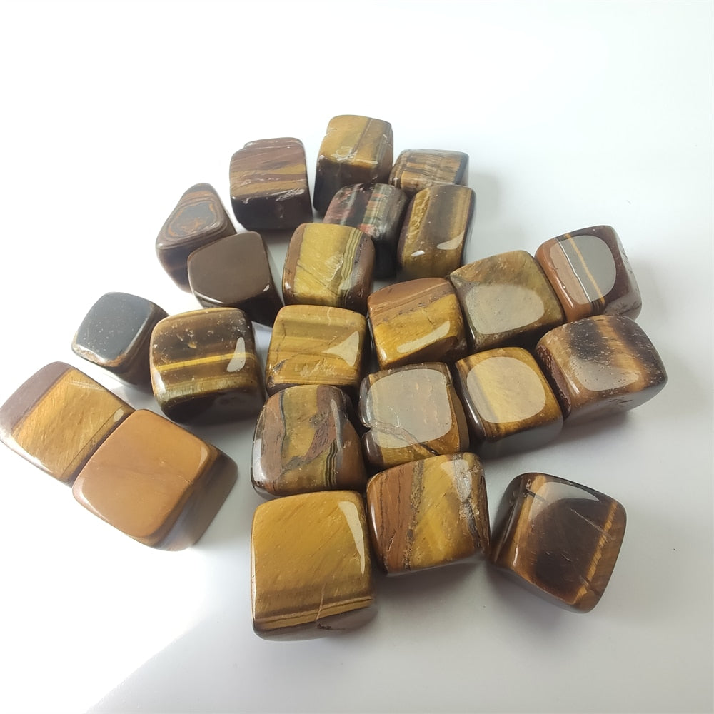 Natural Tiger Eye Square Stone Healing Crystal