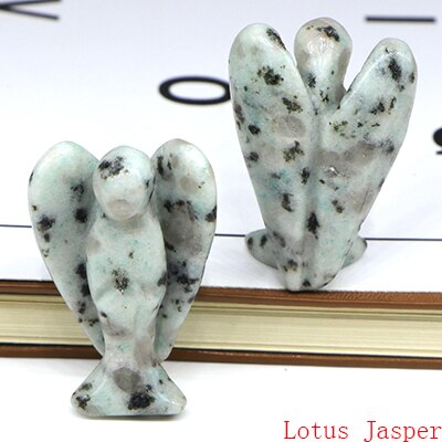 Lucky Angel Figurine Natural Stone And Crystals