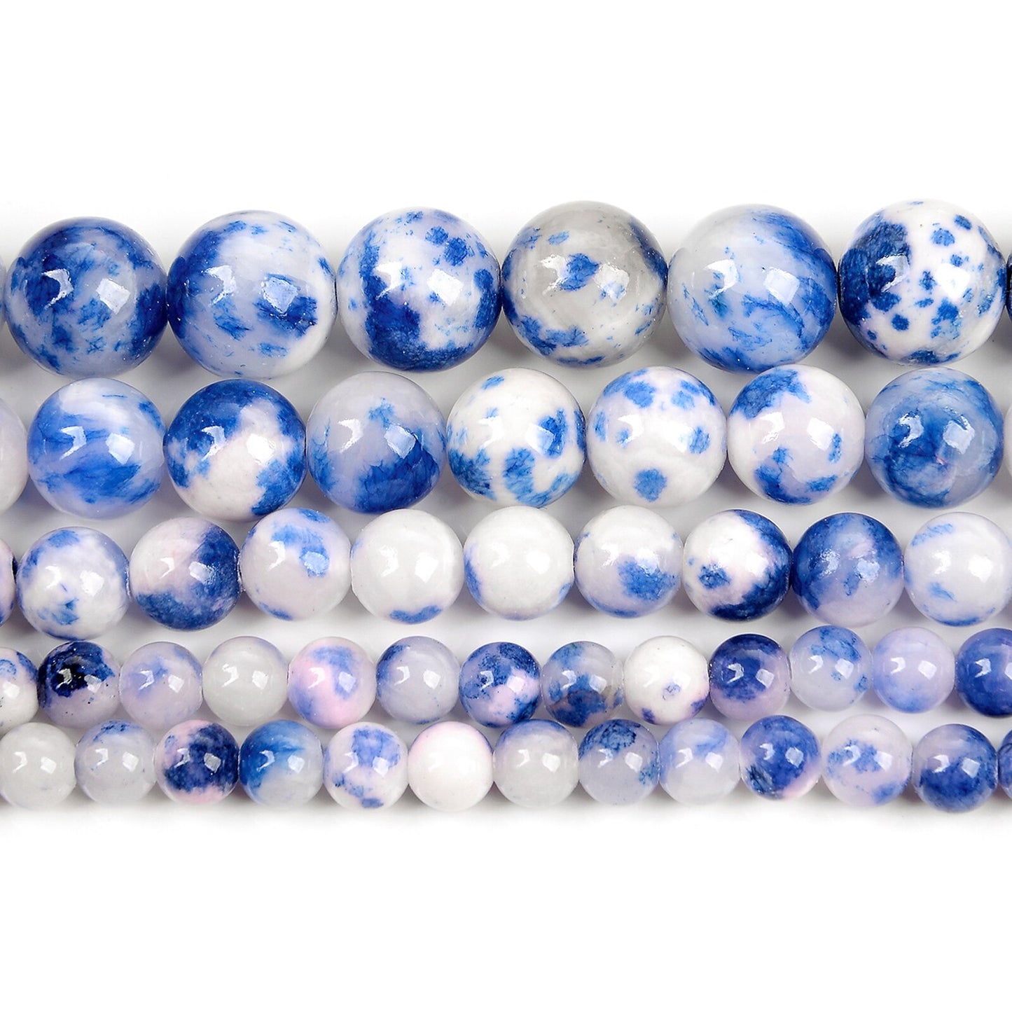 Purple Persian Jade Beads Round Loose Beads