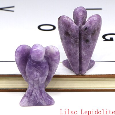 Lucky Angel Figurine Natural Stone And Crystals
