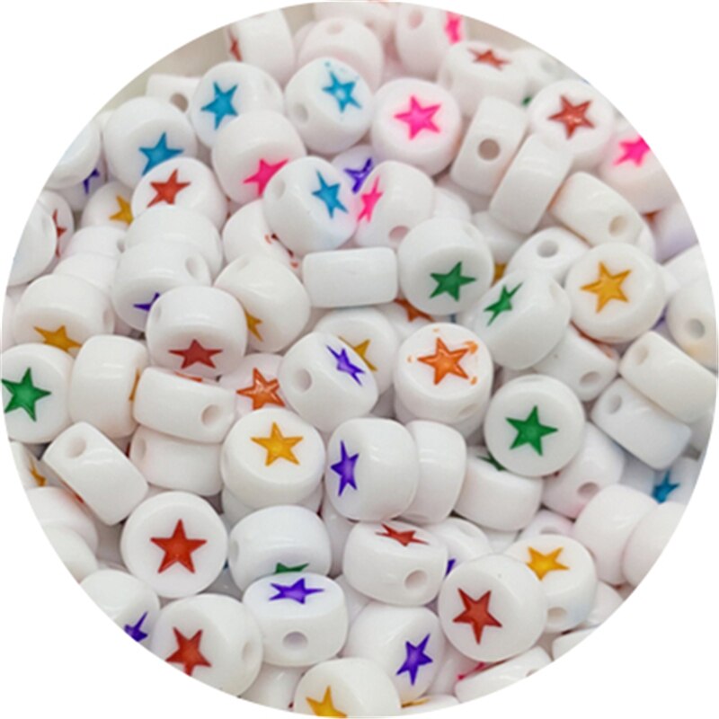 Letter Beads Oval Shape Mixed Alphabet