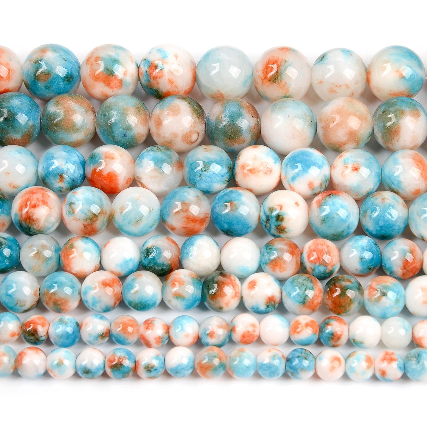 Purple Persian Jade Beads Round Loose Beads