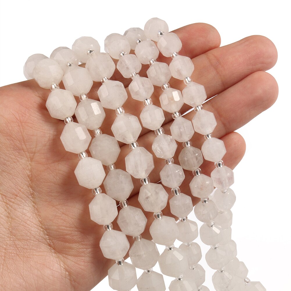 Natural Stone Faceted Amethyst Beads