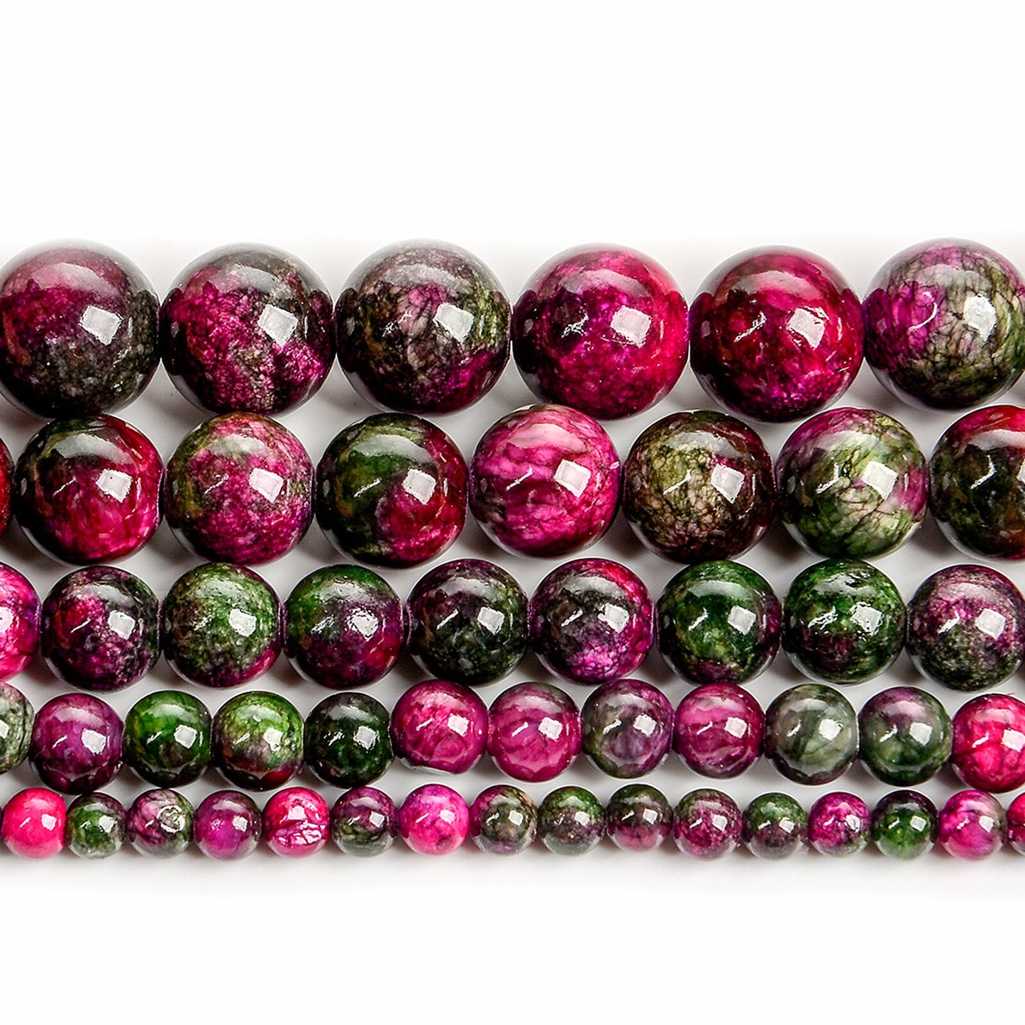 Purple Persian Jade Beads Round Loose Beads