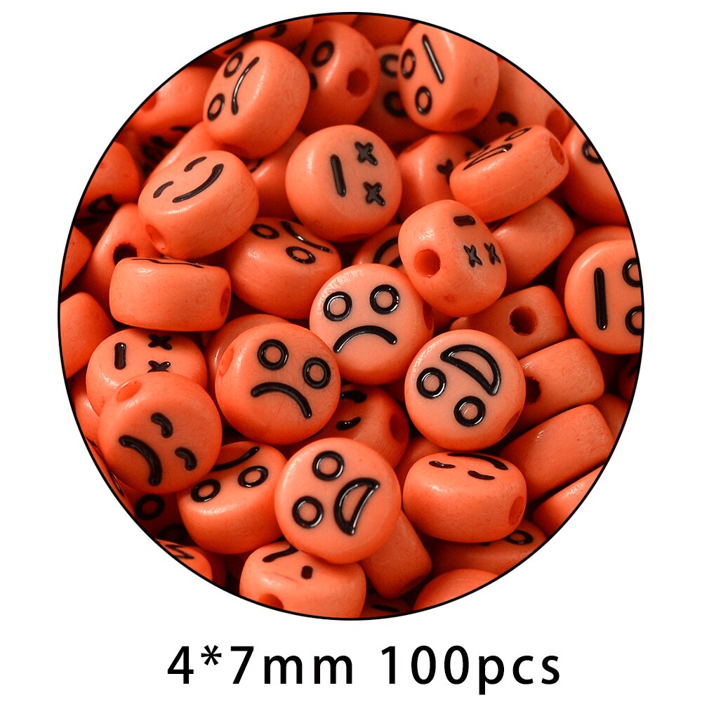iYOE Mix Acrylic Smiley Beads Luminous Spacer Beads