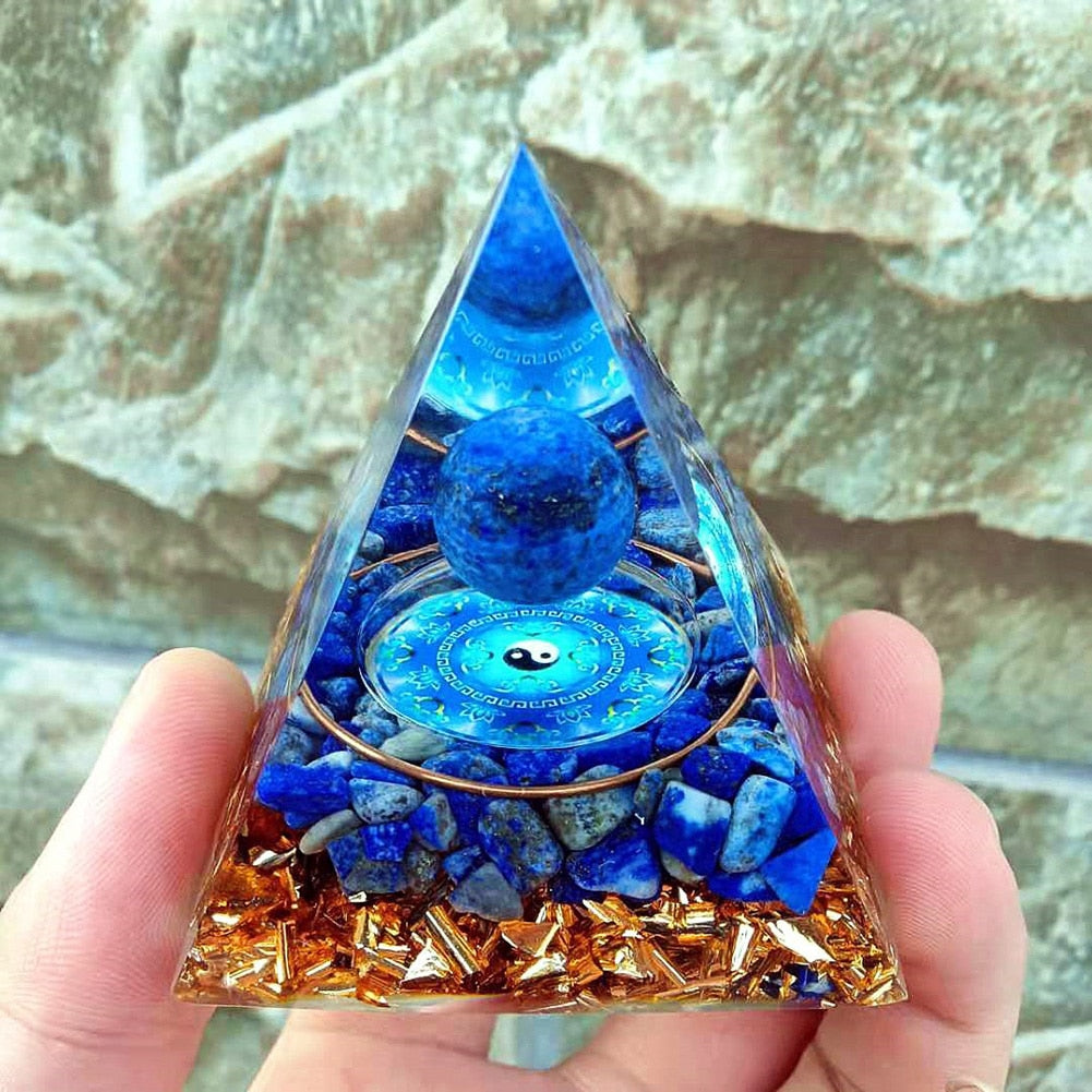 Orgonite Pyramid Crystals Natural Stone Orgone