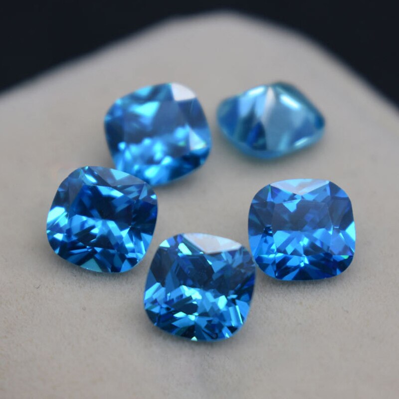 Natural Beryl Ceylon Blue Sapphire Gems Faceted Cut