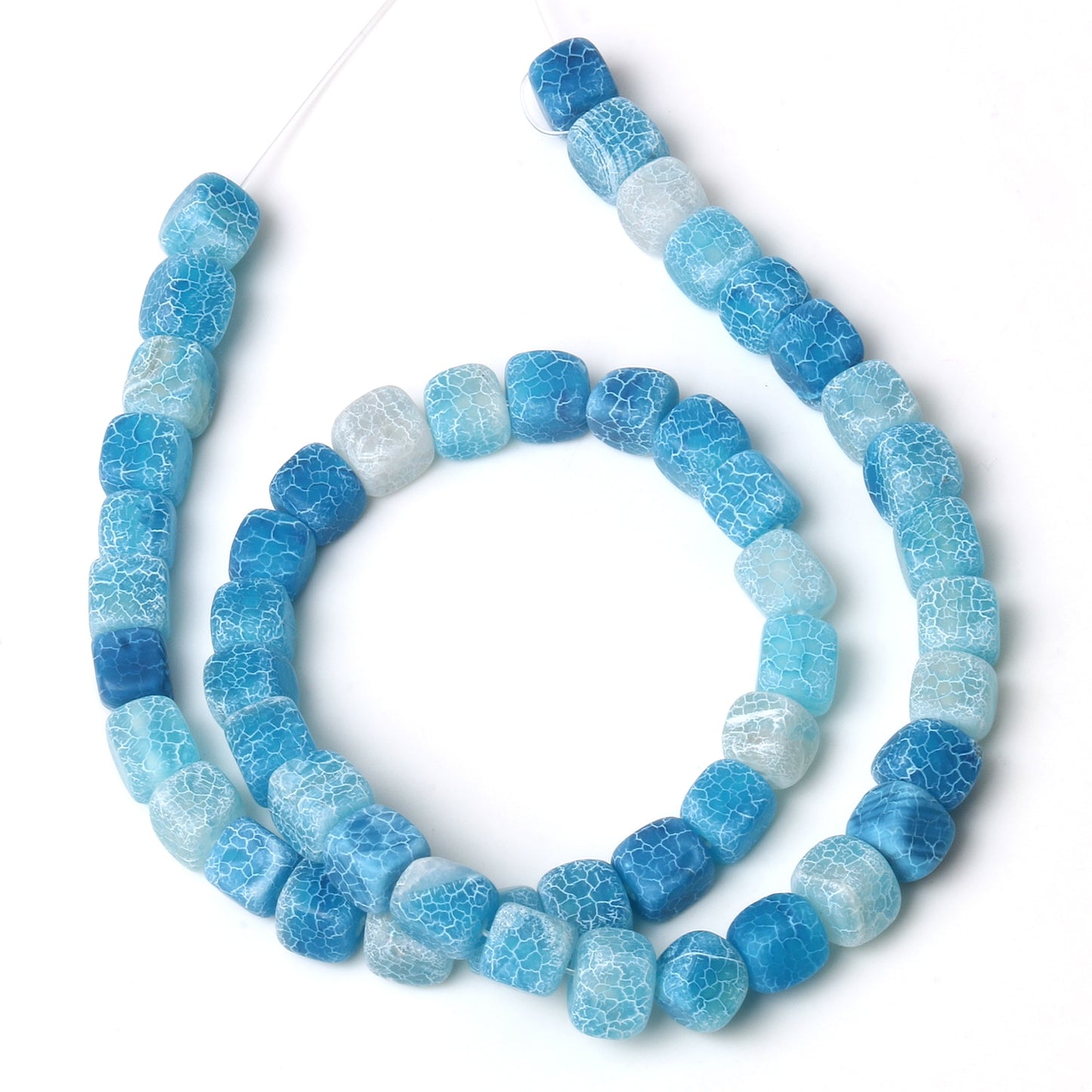 Natural Stone Agate Jade Cube Square Bead