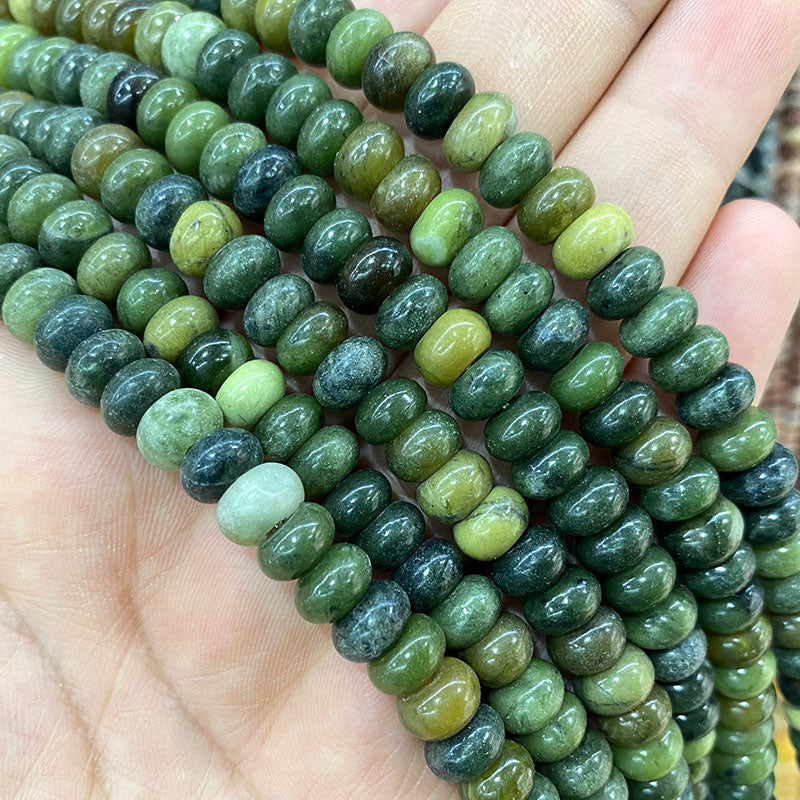 Rondelle Natural Stone Jades Agat Labradorite
