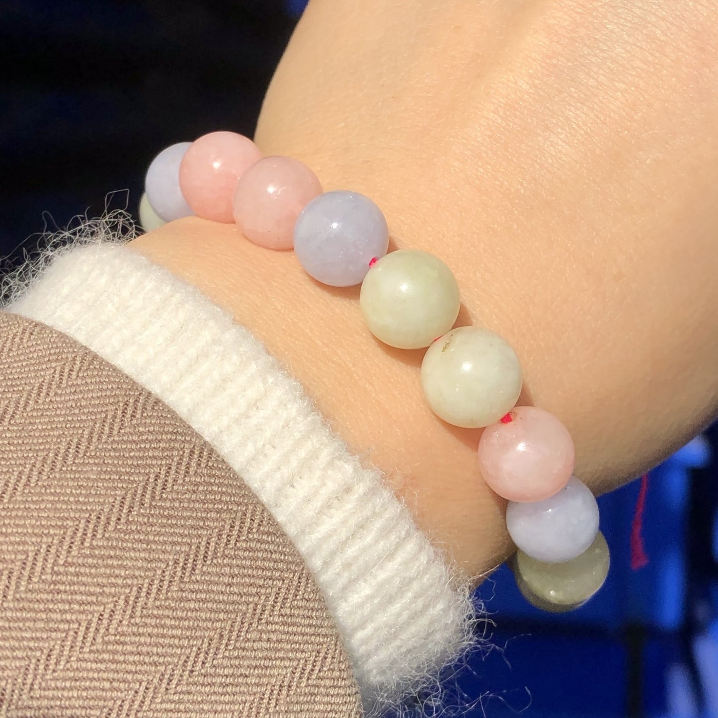 Natural Stone Colorful Morganite Jades Round Loose