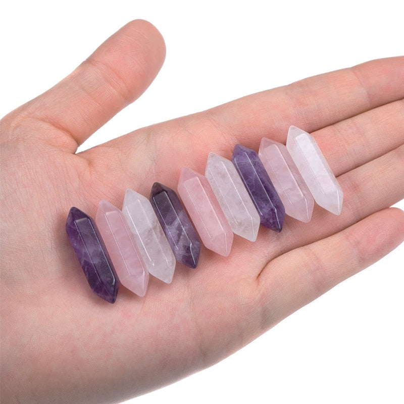 Crystal Chakra Wands Natural Quartz Stone Reiki