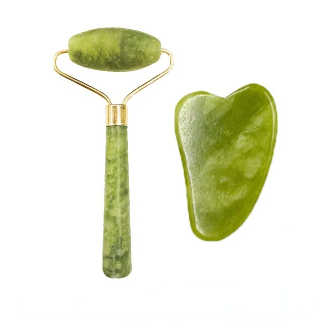 Skin Care Face Jade Massager Roller Gua sha Scraper