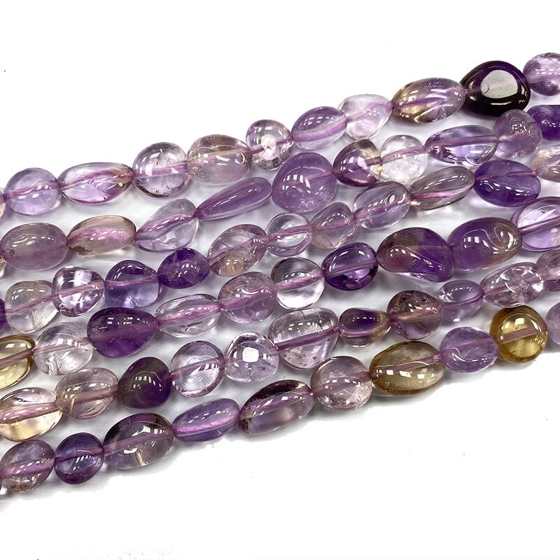 Fine 8-10mm Natural Stone Morganite Lapis Aventurine