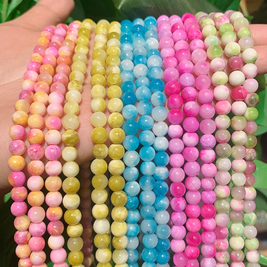 Natural Stone Tourmaline Pink Green Persian Jades