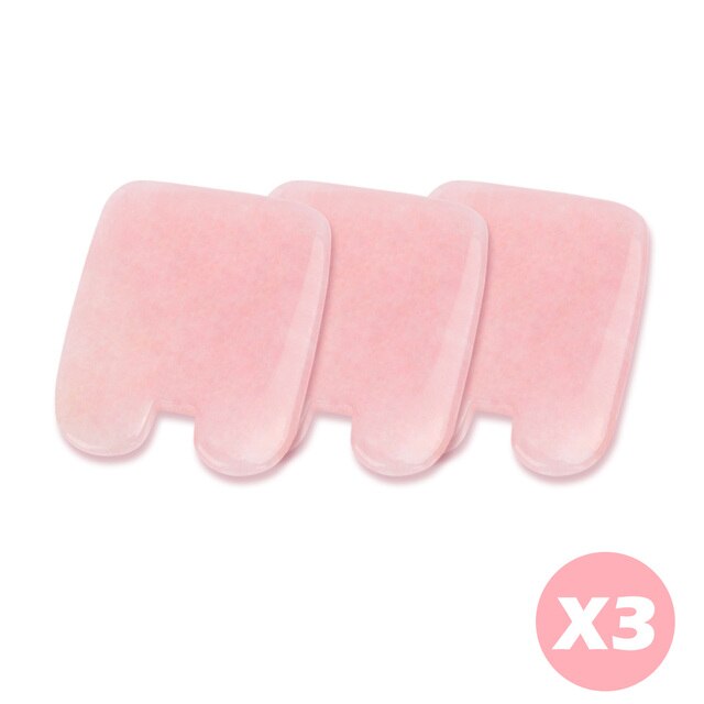Rose Quartz Jade Stone Heart-shaped Triangle