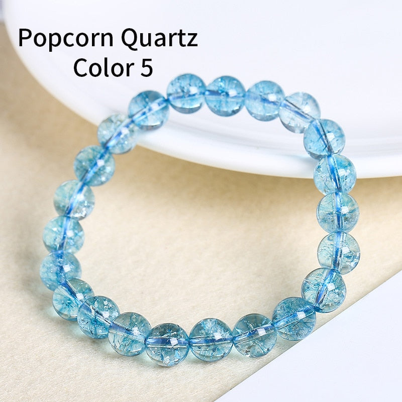 JD Natural Smooth Rose Quartz Women Bracelets