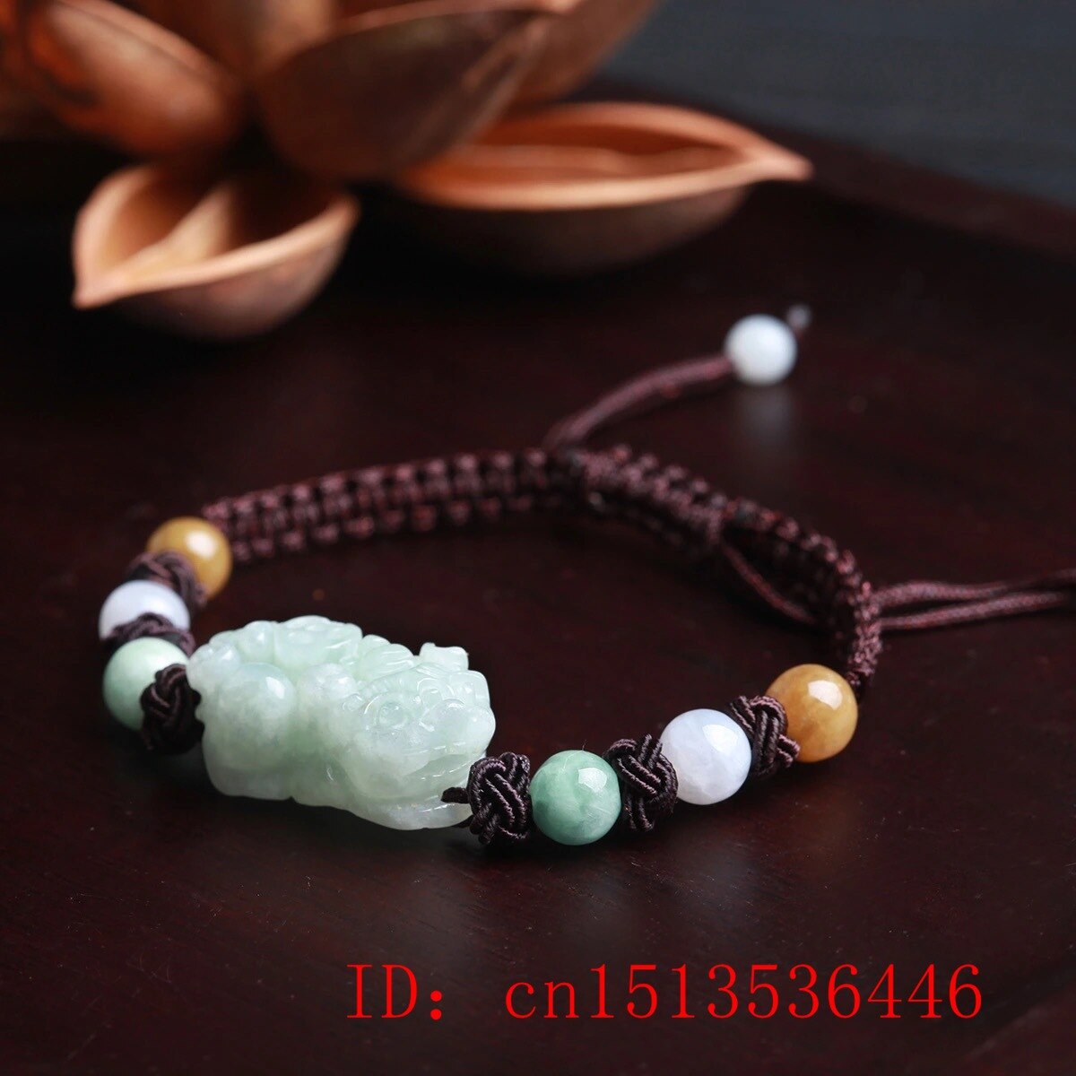 Customized Natural Jade Emerald Pixiu Bracelet