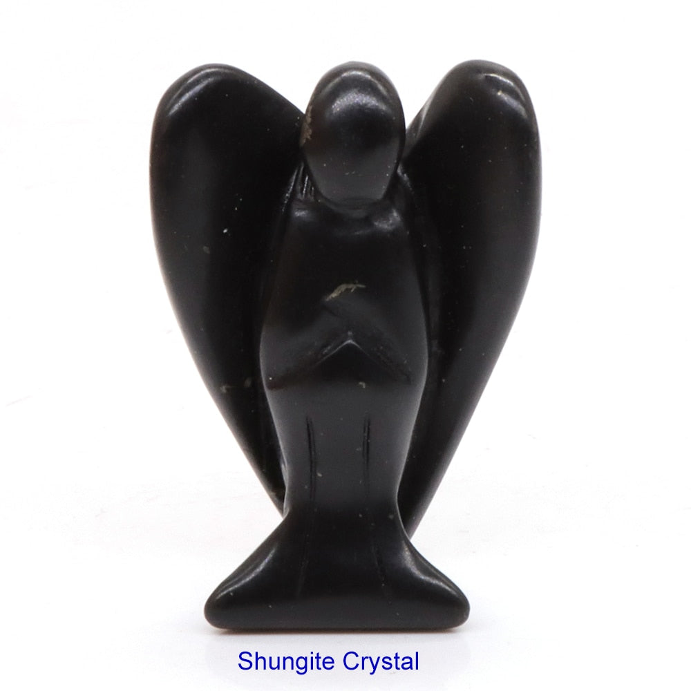 Guardian Angel Figurine Natural Healing Crystal Gem