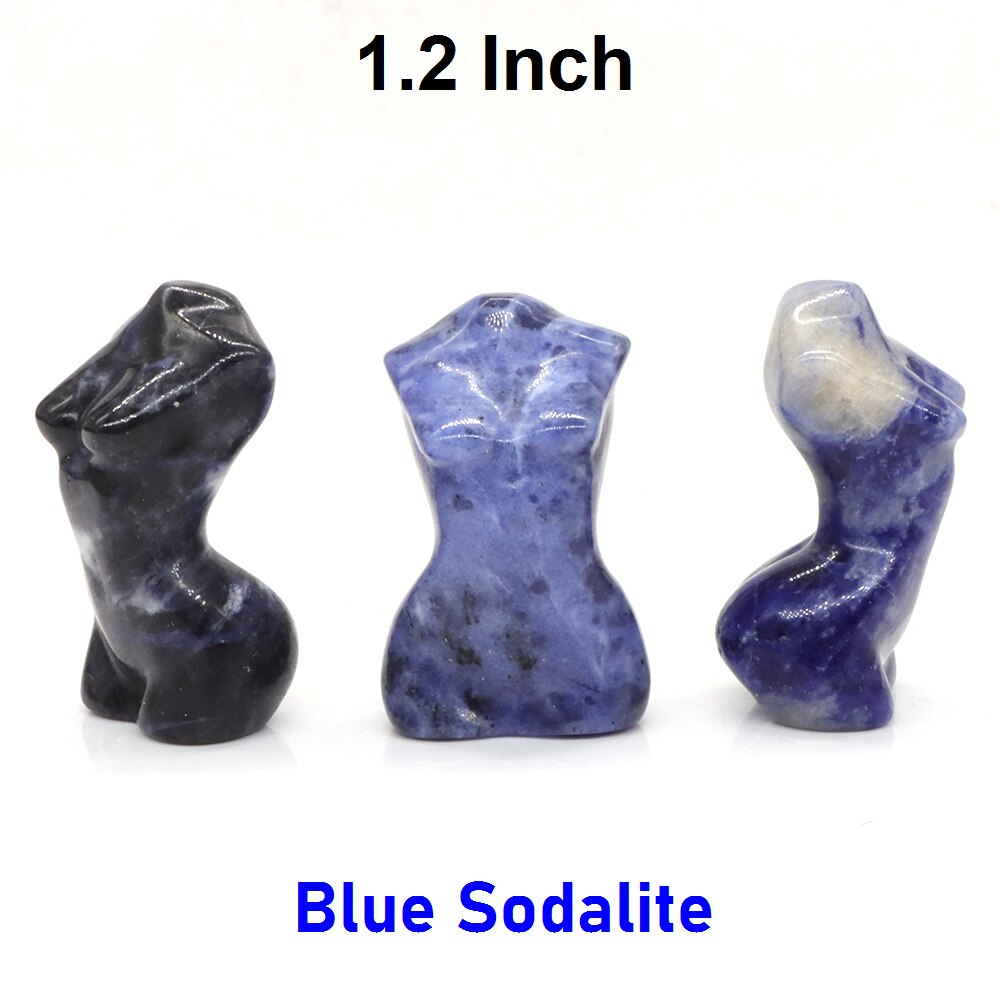 Stone Sex Lady Model Statue Mini Handmade Body Carved
