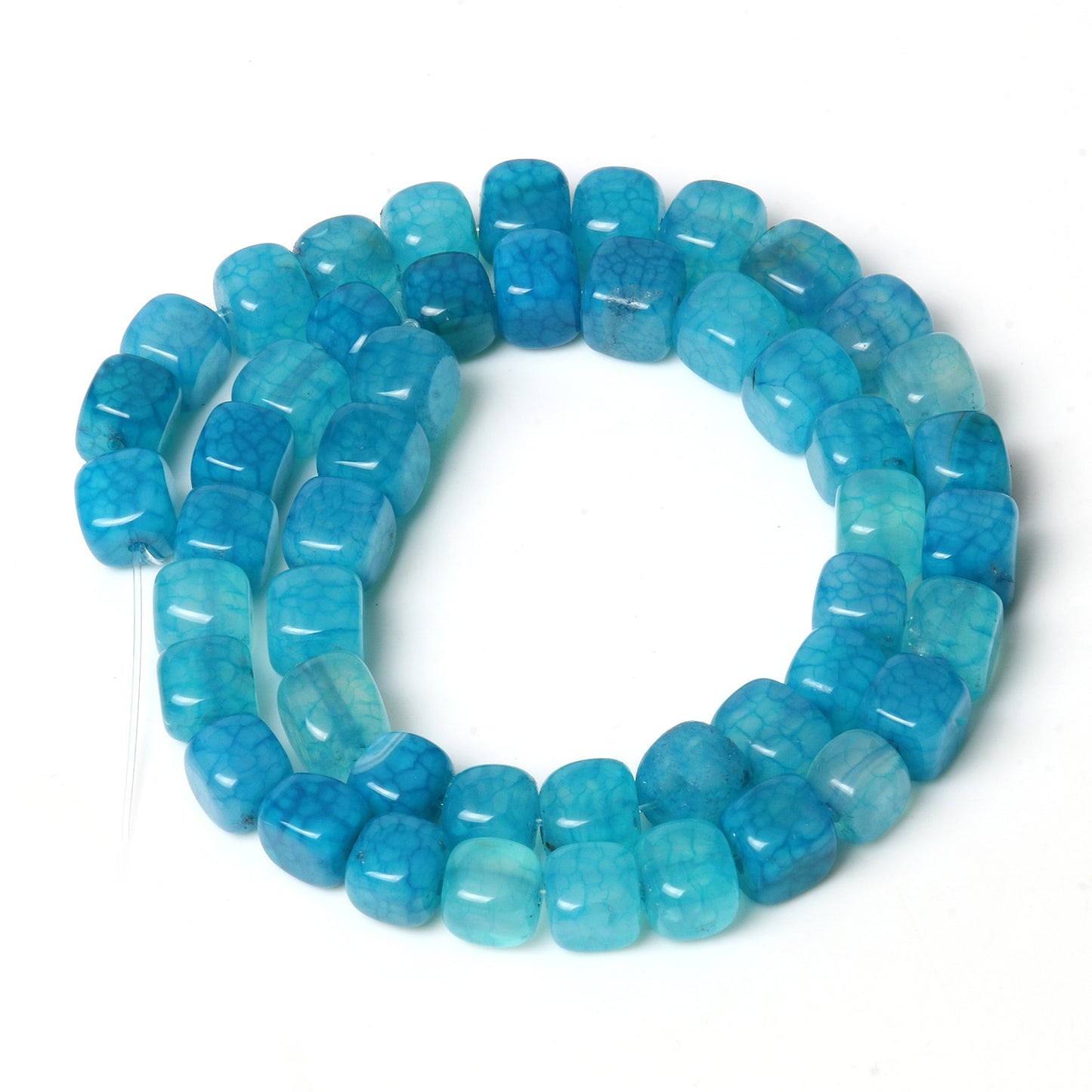 Natural Stone Agate Jade Cube Square Bead