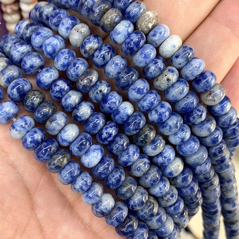 Rondelle Natural Stone Jades Agat Labradorite