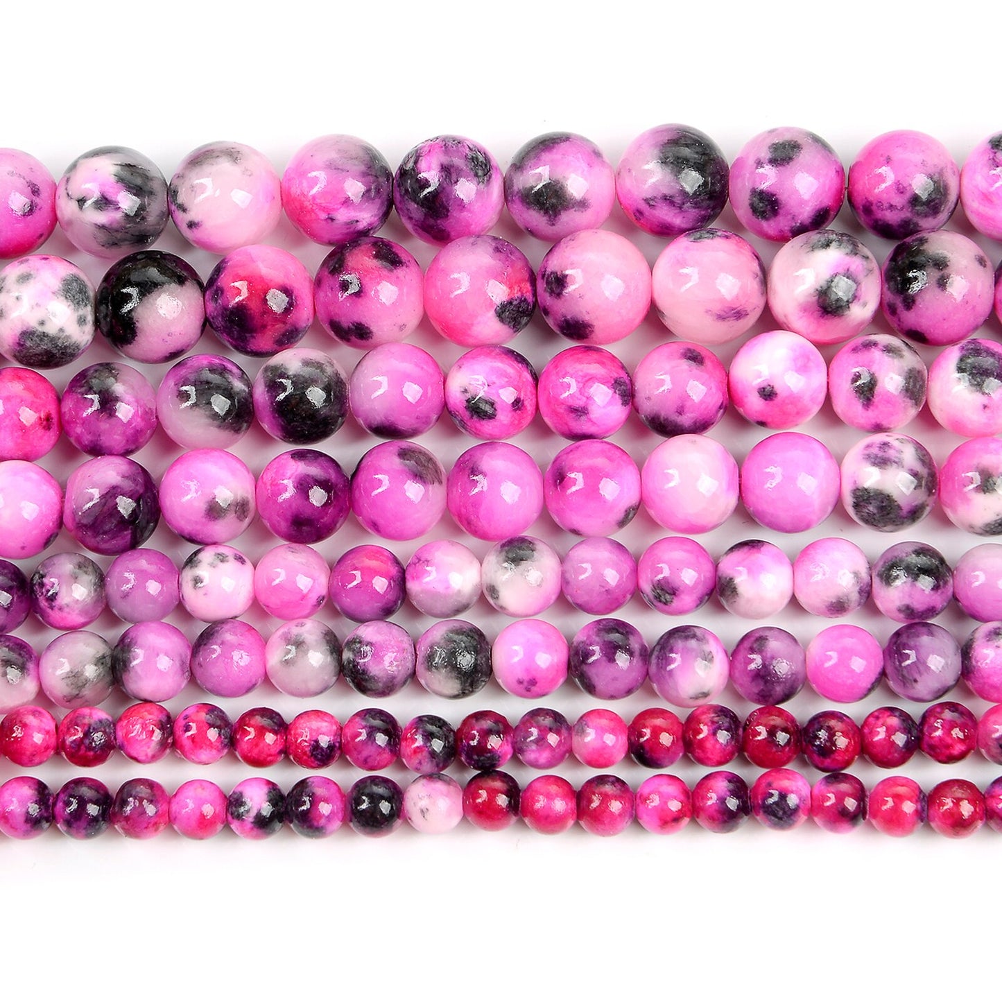 Purple Persian Jade Beads Round Loose Beads