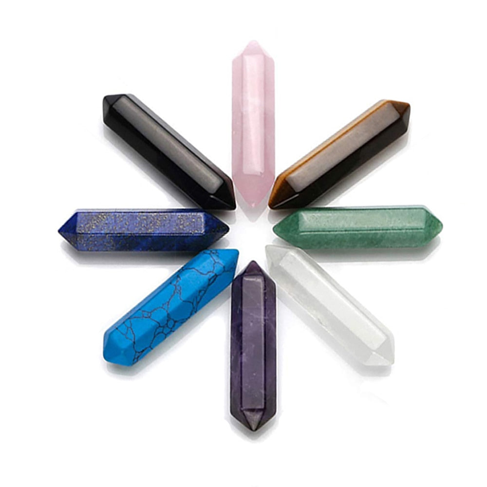 Crystal Chakra Wands Natural Quartz Stone Reiki