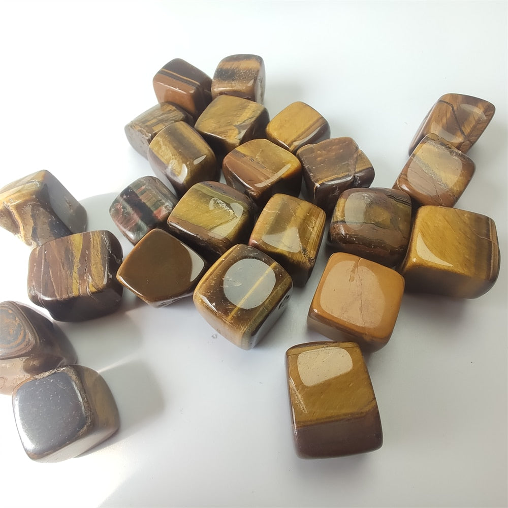 Natural Tiger Eye Square Stone Healing Crystal